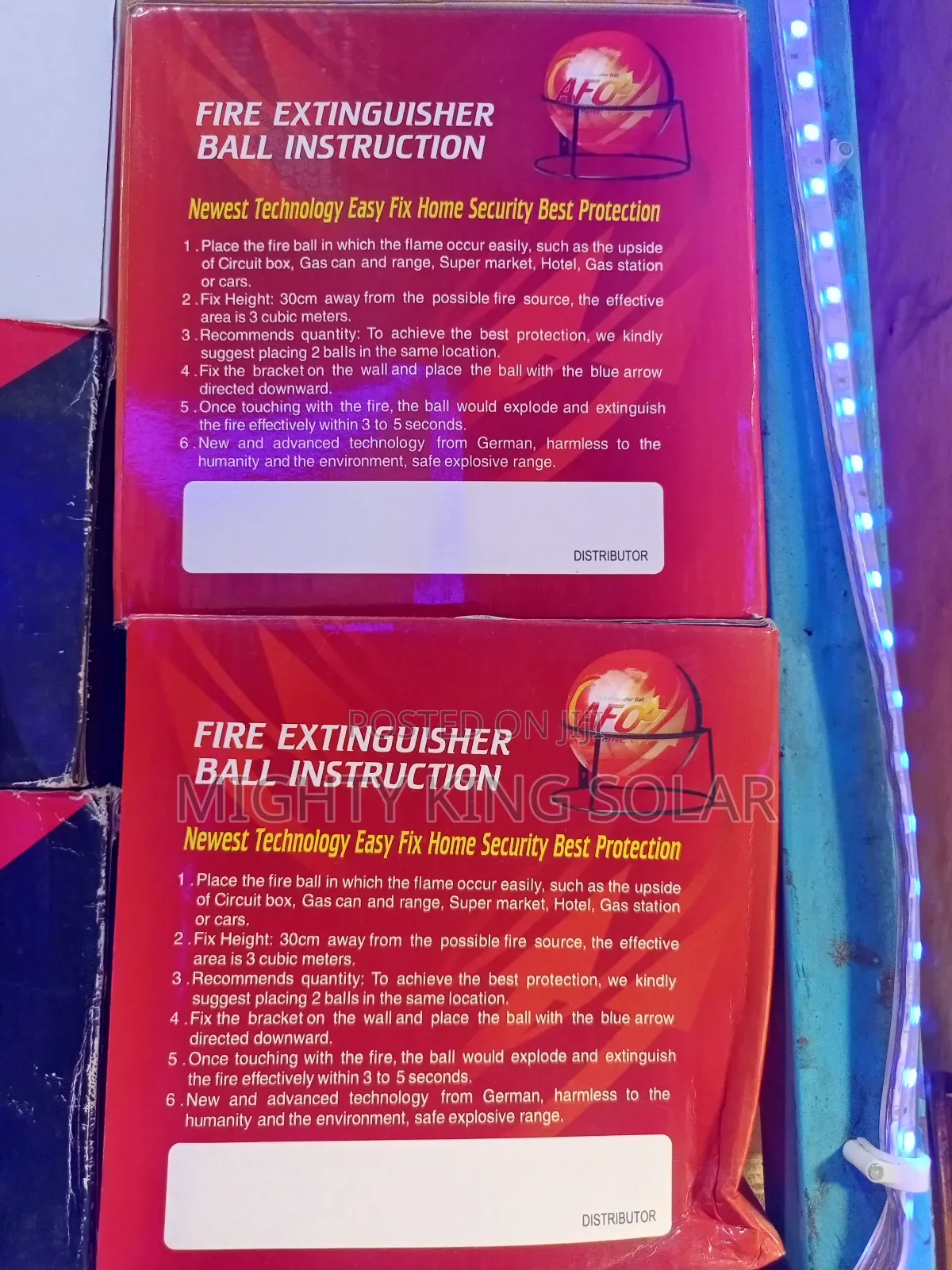Auto Fire Off Fire Extinguisher Ball