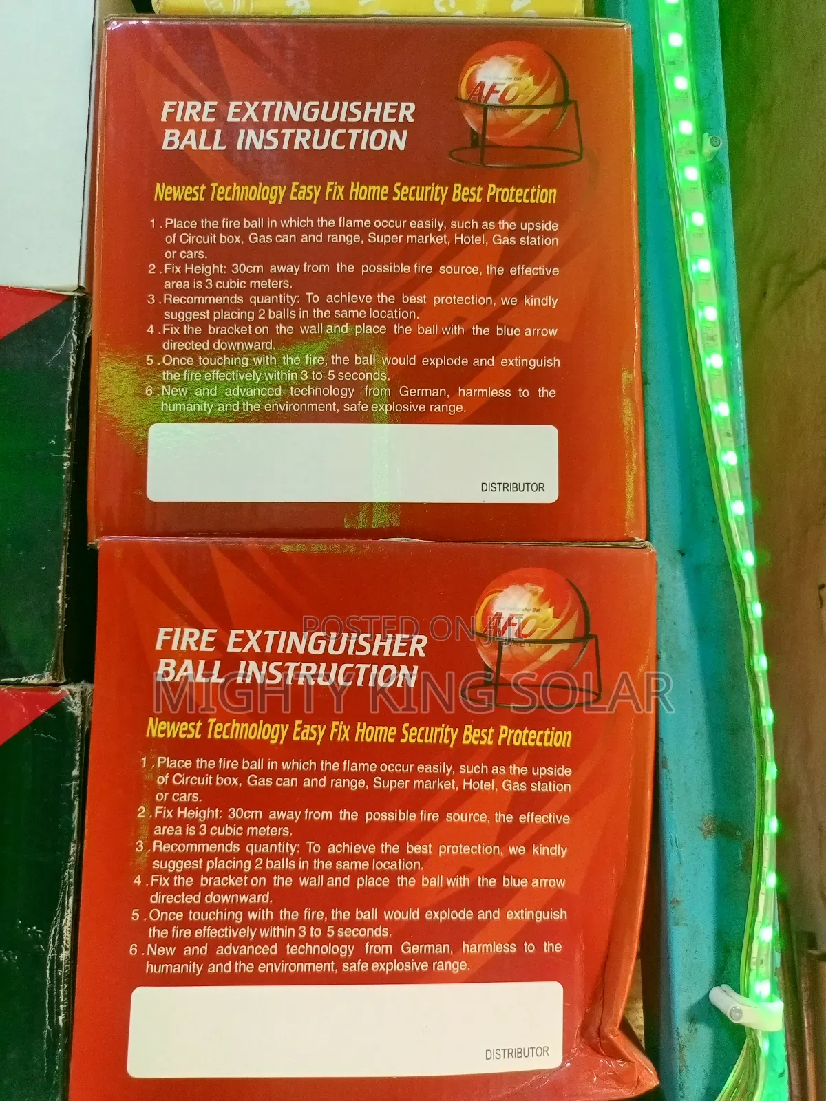 Auto Fire Off Fire Extinguisher Ball