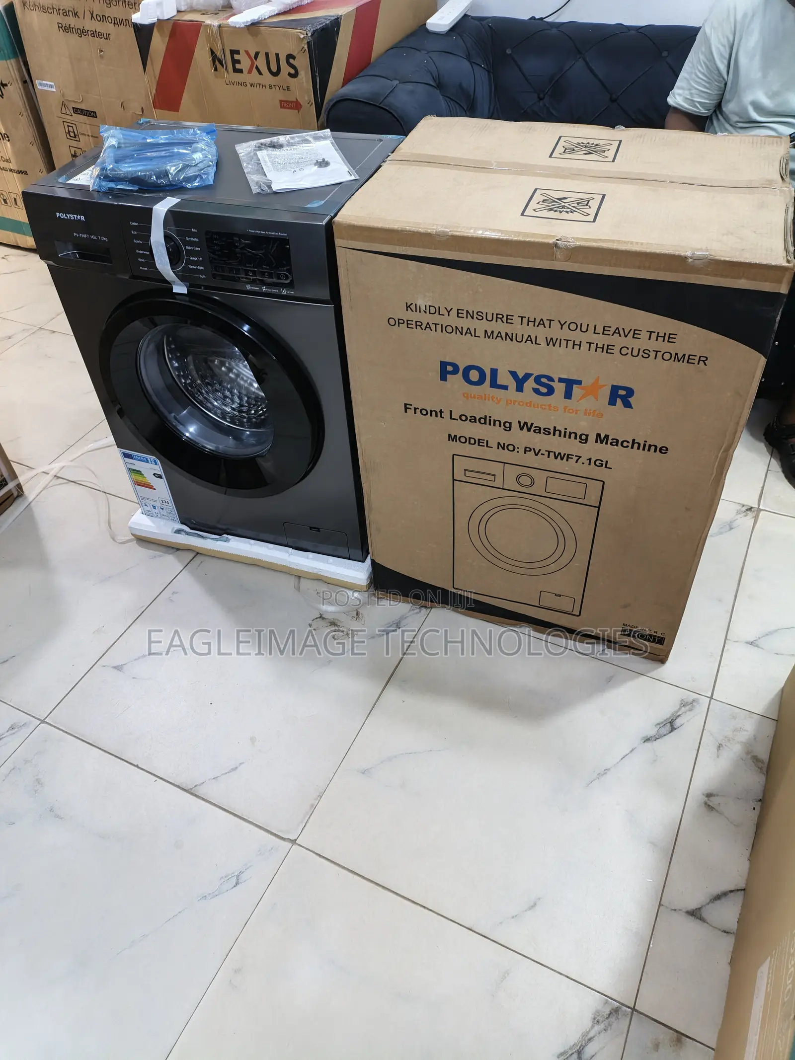 Polystar 7kg Front Load Washer – Space Friendly