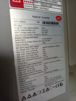 12kva Three Phase Ess Itel Hybrid Inverter