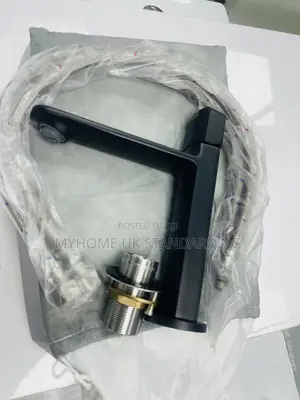 Black England Quality Basin Mixer Tap (Hot And Cold)