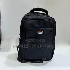 Lan Kaidi Classic Black Backpack With Stylish Accents