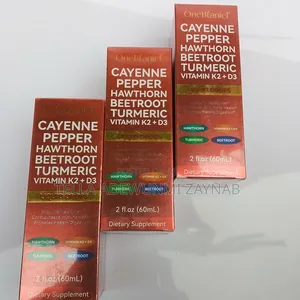 Cayenne Pepper, Hawthorn, Beetroot, Turmeric Vit D3 Liquid Drops