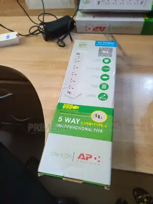 Versatile 5-Way Socket Extension With Surge Protection