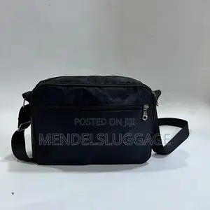 Meerkat Black Shoulder Bag With Front Ring Detail