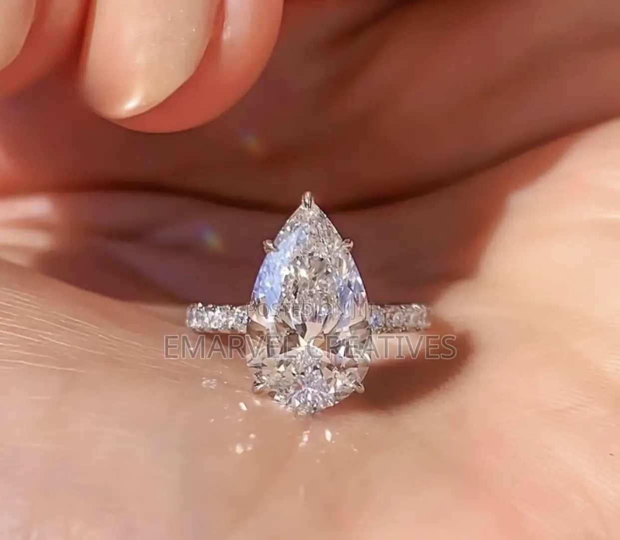 Non Tarnish Engagement Ring