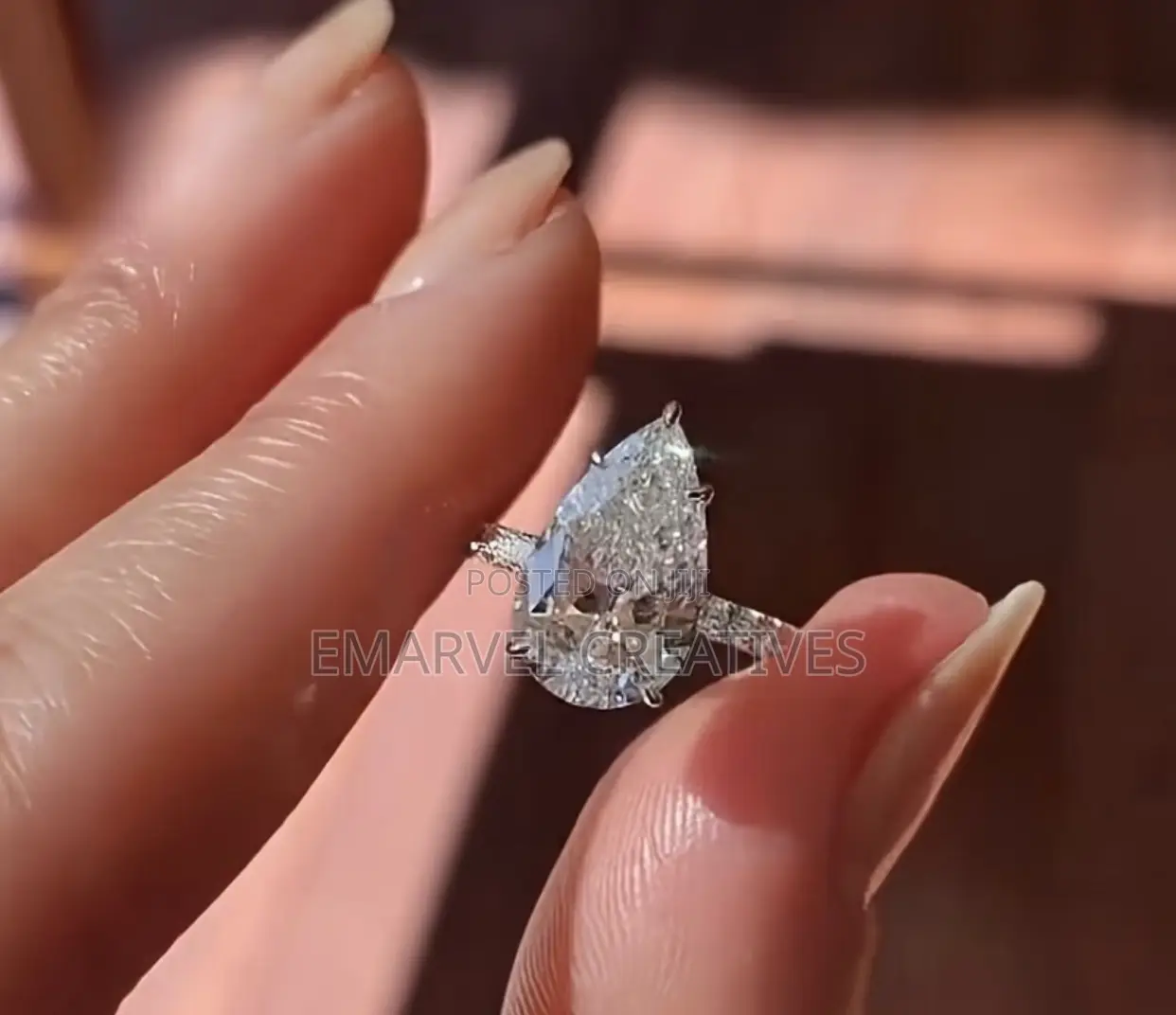 Non Tarnish Engagement Ring