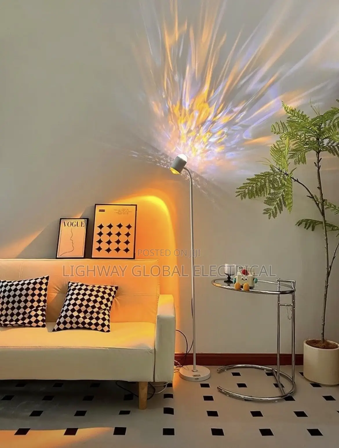 Aluminum Reflective Home Decor Floor Lamp