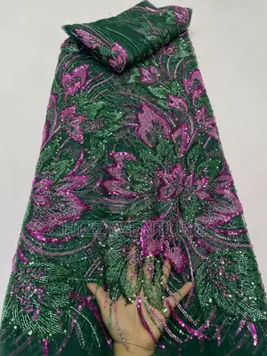 High Quality Luxury Handbeaded Lace-5yards