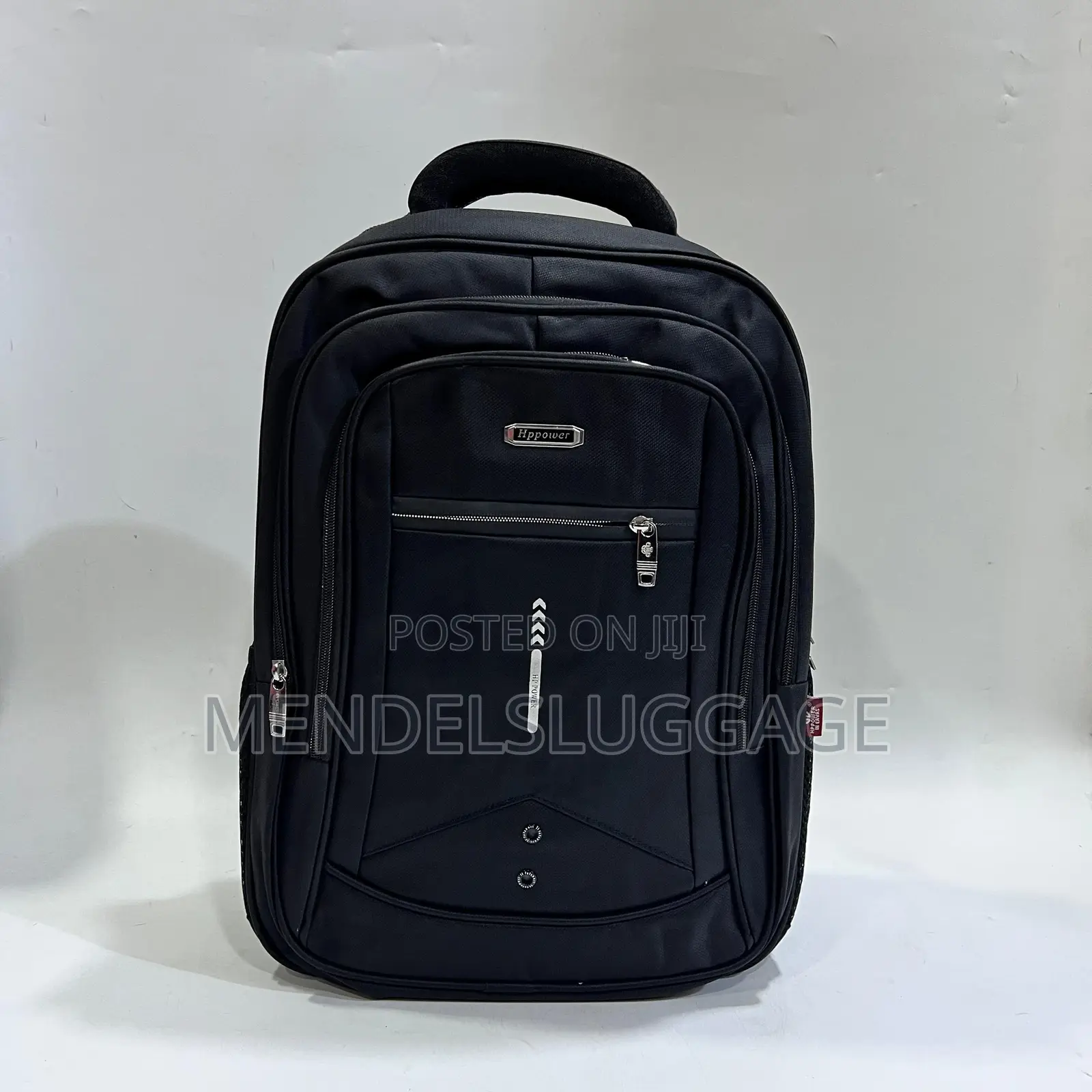 Hipower Black Multi-Compartment Backpack With Reflective Strip