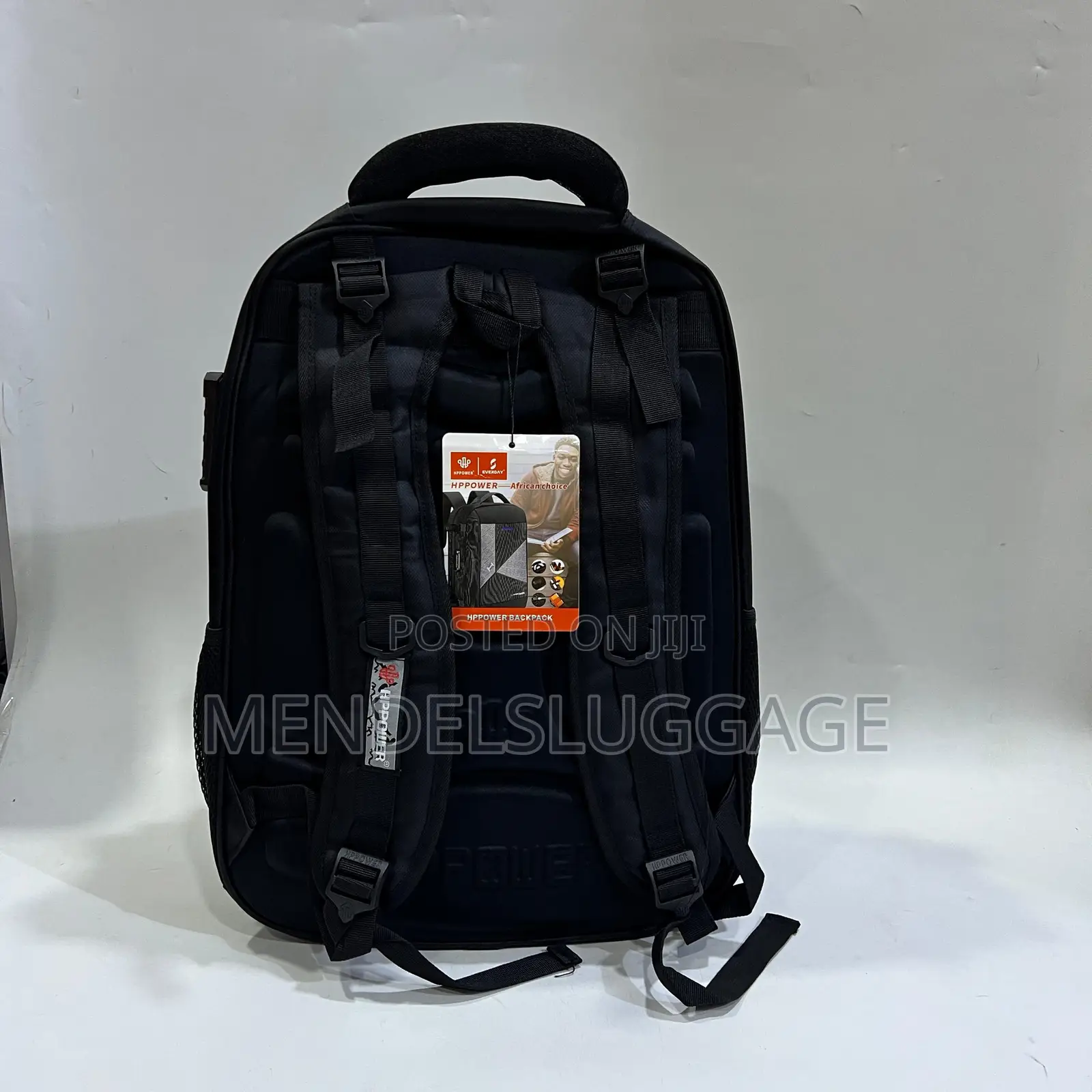 Hipower Black Multi-Compartment Backpack With Reflective Strip