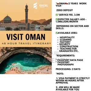 *Oman 2 Years Work Visa (Zero Deposit)