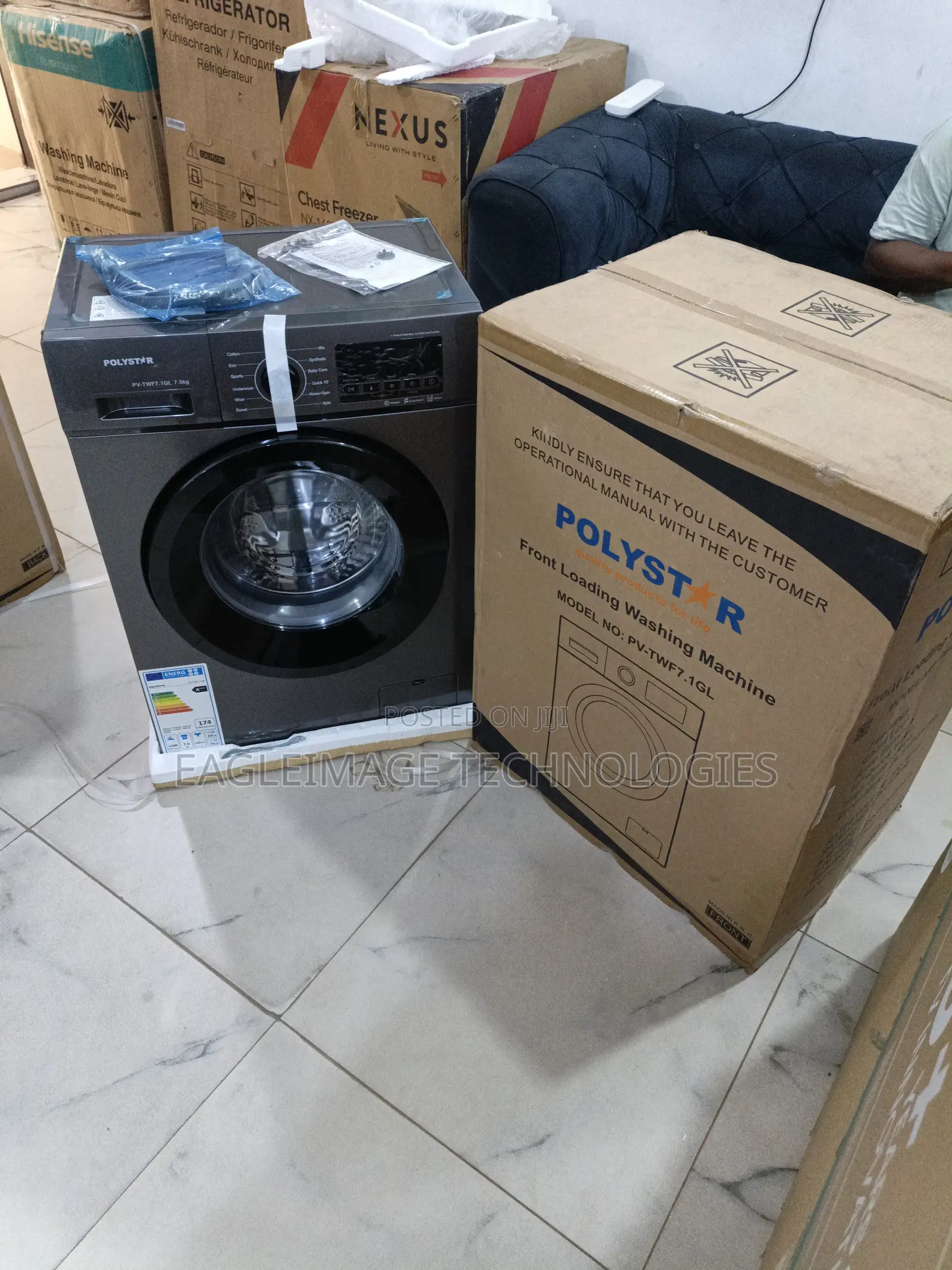 Polystar 7kg Front Loader – Stylish Laundry Machine