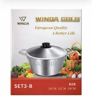 Winda Gold Aluminium Pot