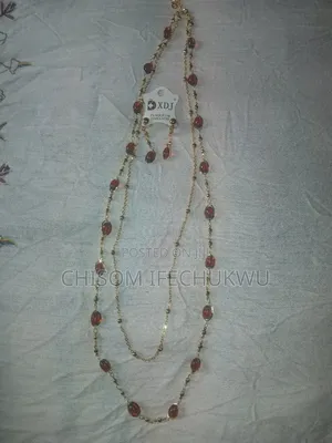2 in 1 Bead Combined With Chain Necklace
