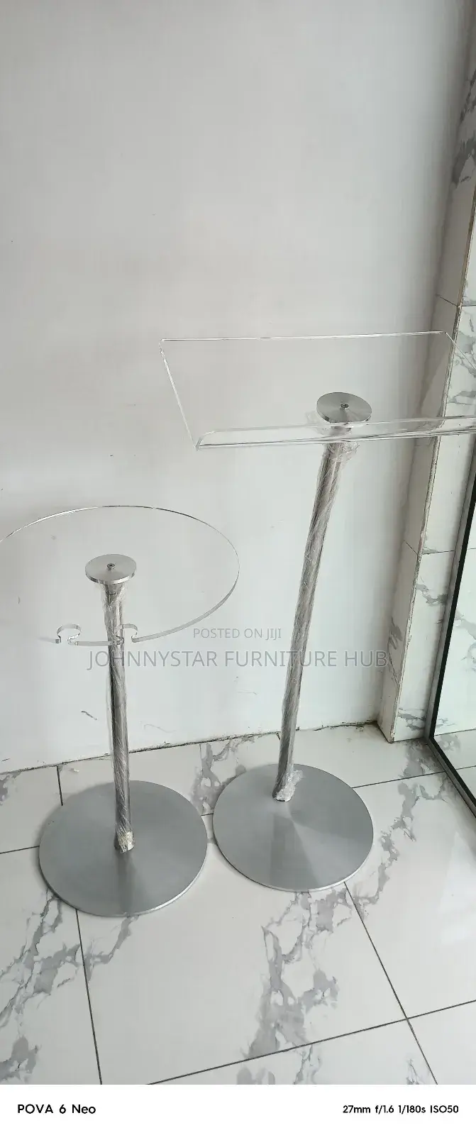 Single Pole Church Pulpit With Stool