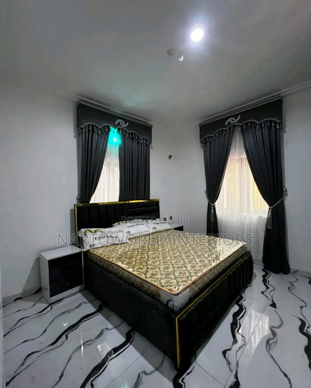 Classic Modern 6by6 Padded Bedframe.