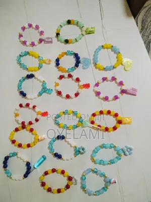 Glass/Jade Charm Bracelets