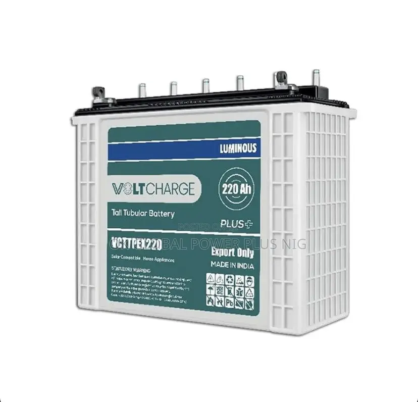 Luminous 220ah/12v Voltcharge Plus Tall Tubular Battery