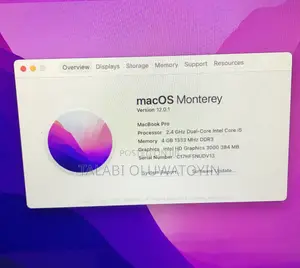 Laptop Apple MacBook Pro 2011 4GB Intel Core i5 SSD 128GB