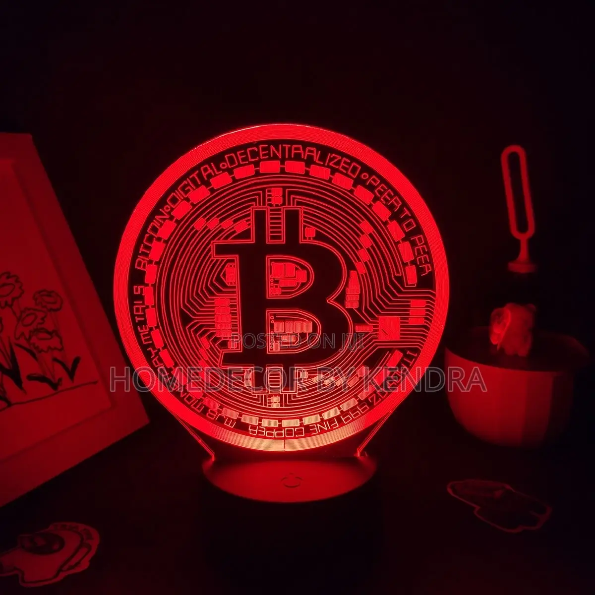 Bitcoin Logo 3d Creative Light