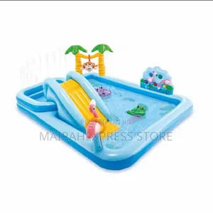 Crocodile Garden Water Slide Inflatable Pool
