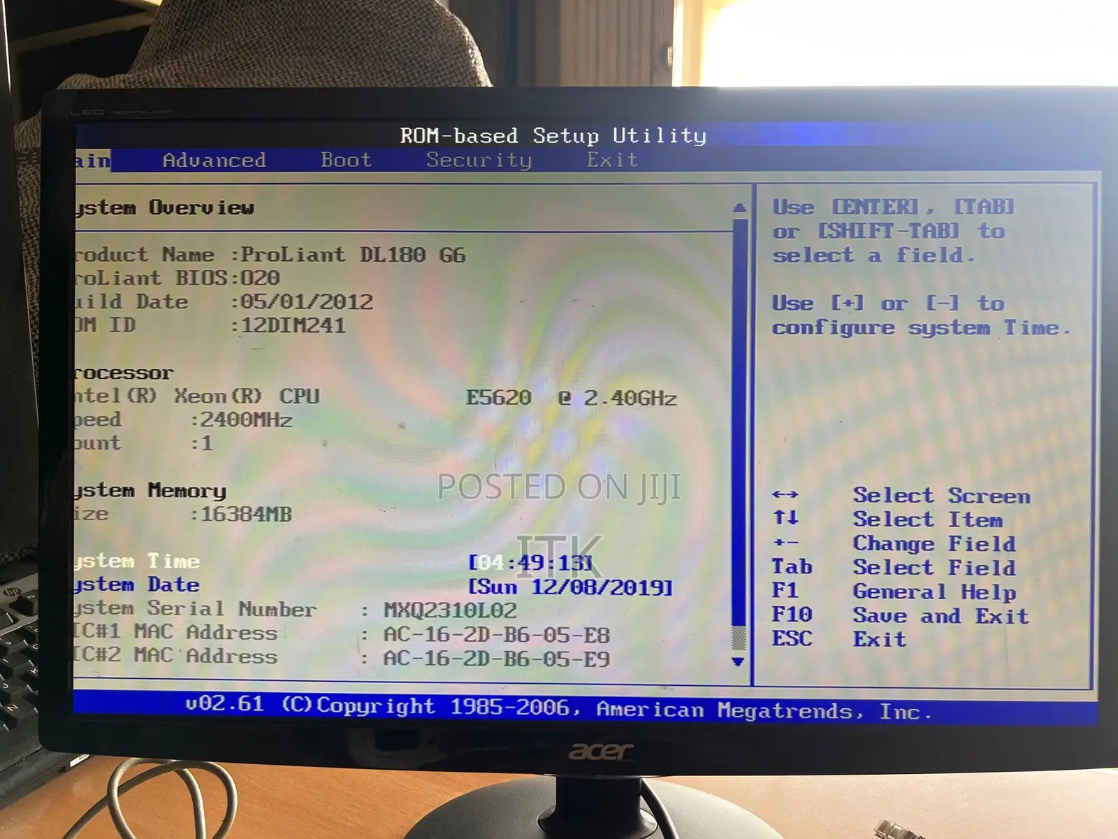 Server HP ProLiant DL 16GB Intel Xeon HDD 2T