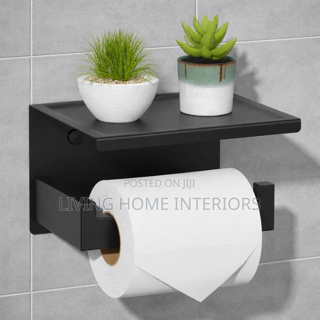 Matt Black Tissue Holder 304 Material