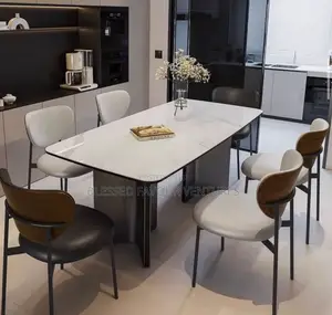 High Quality Imported, Marble Dining Table With Six Chairs Available