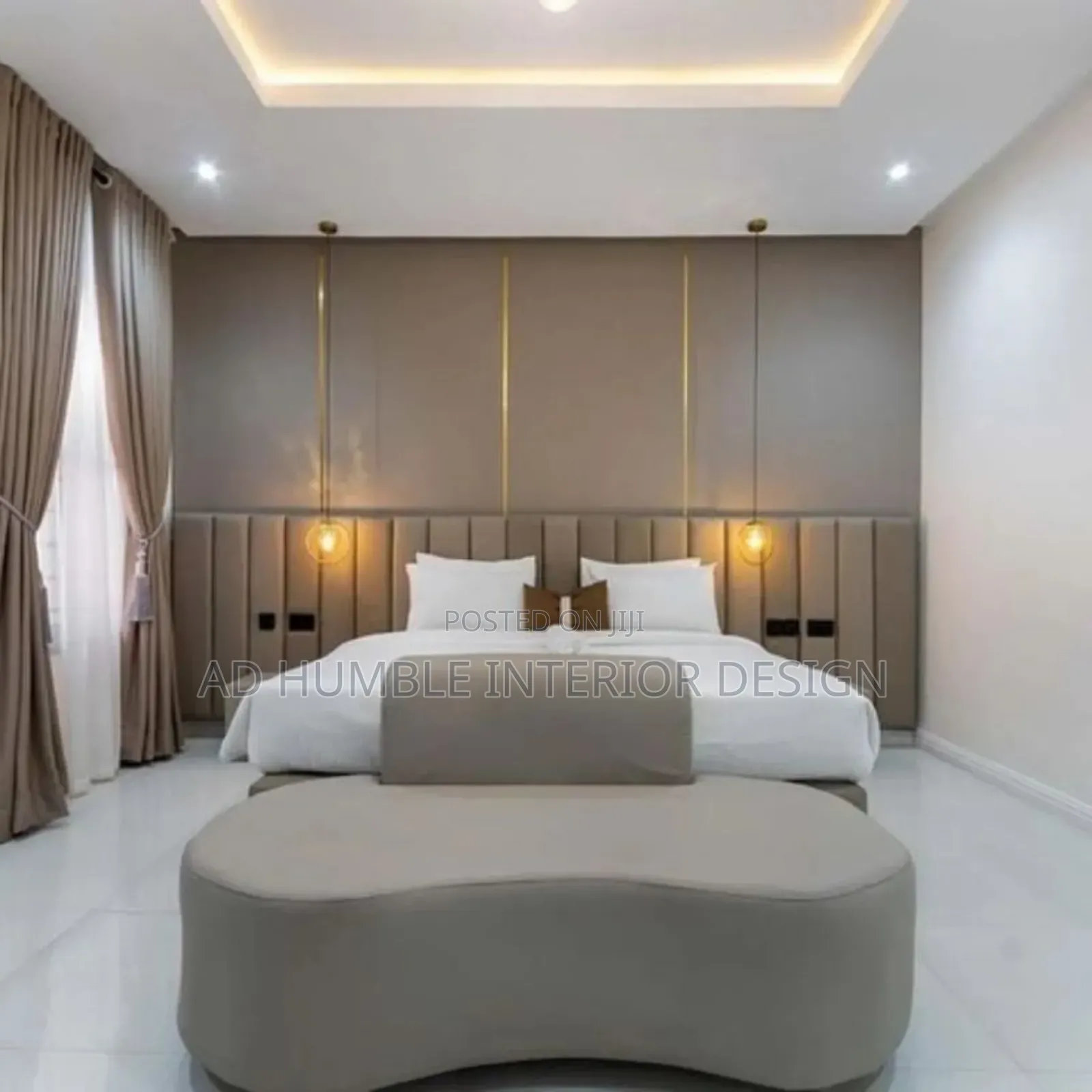 Well Desiged Padded Bedframe