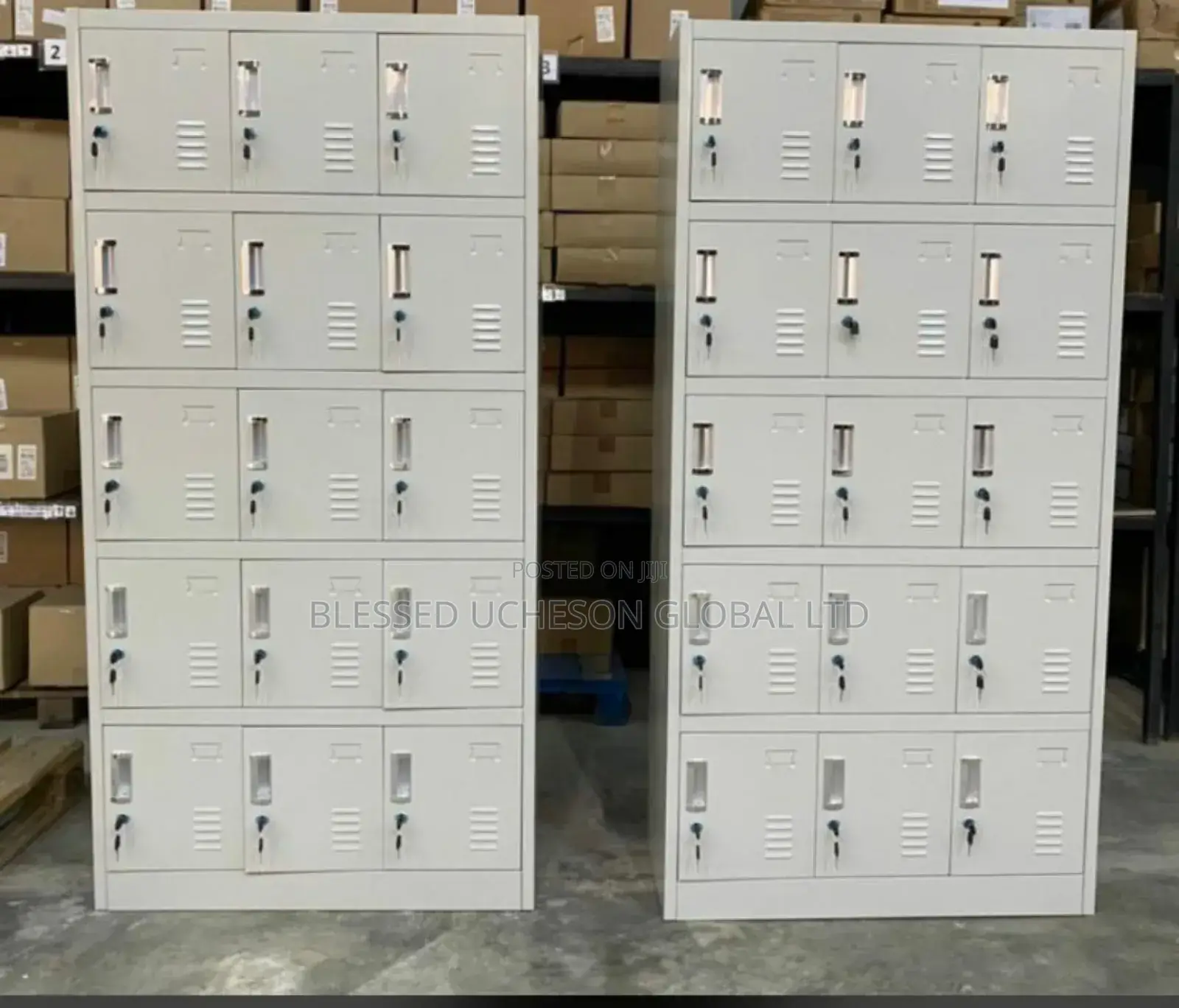 15 Door Plain and Coloured Worker's Locker