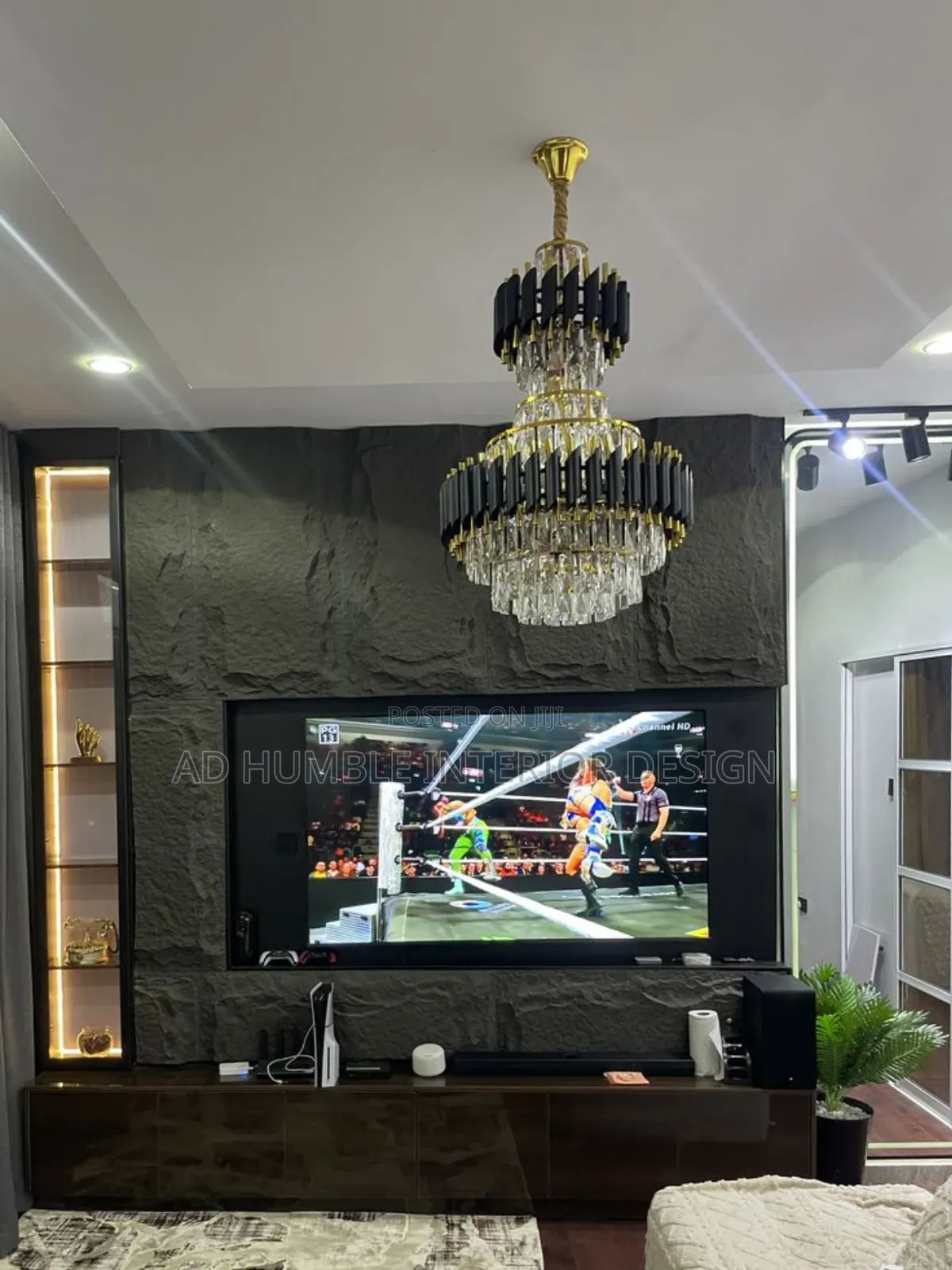 Wall to Wall Full Height Tv Console