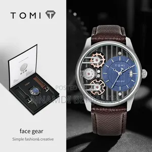 Men's Watch Tomi. Double Strapwatch Leather Watch
