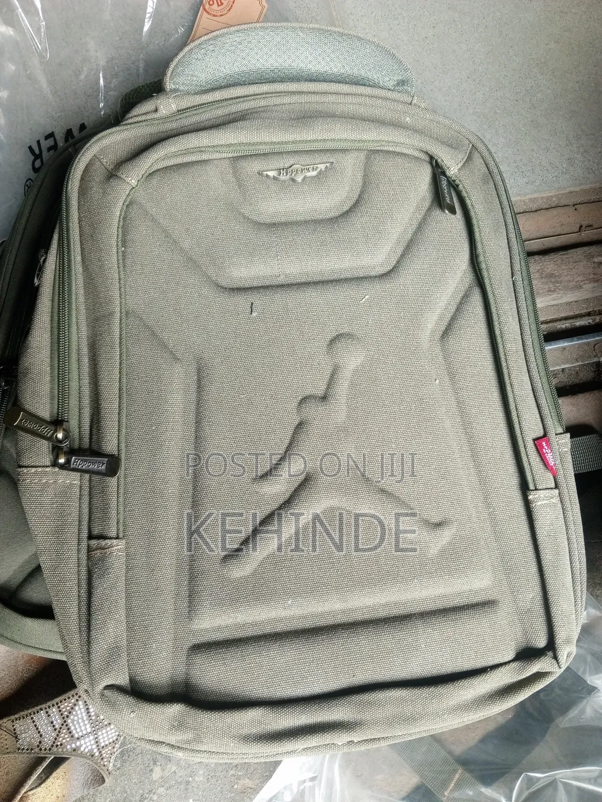16 Inch Khaki Back Pack