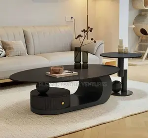 High-Quality Important Center Table With Side Stools Available