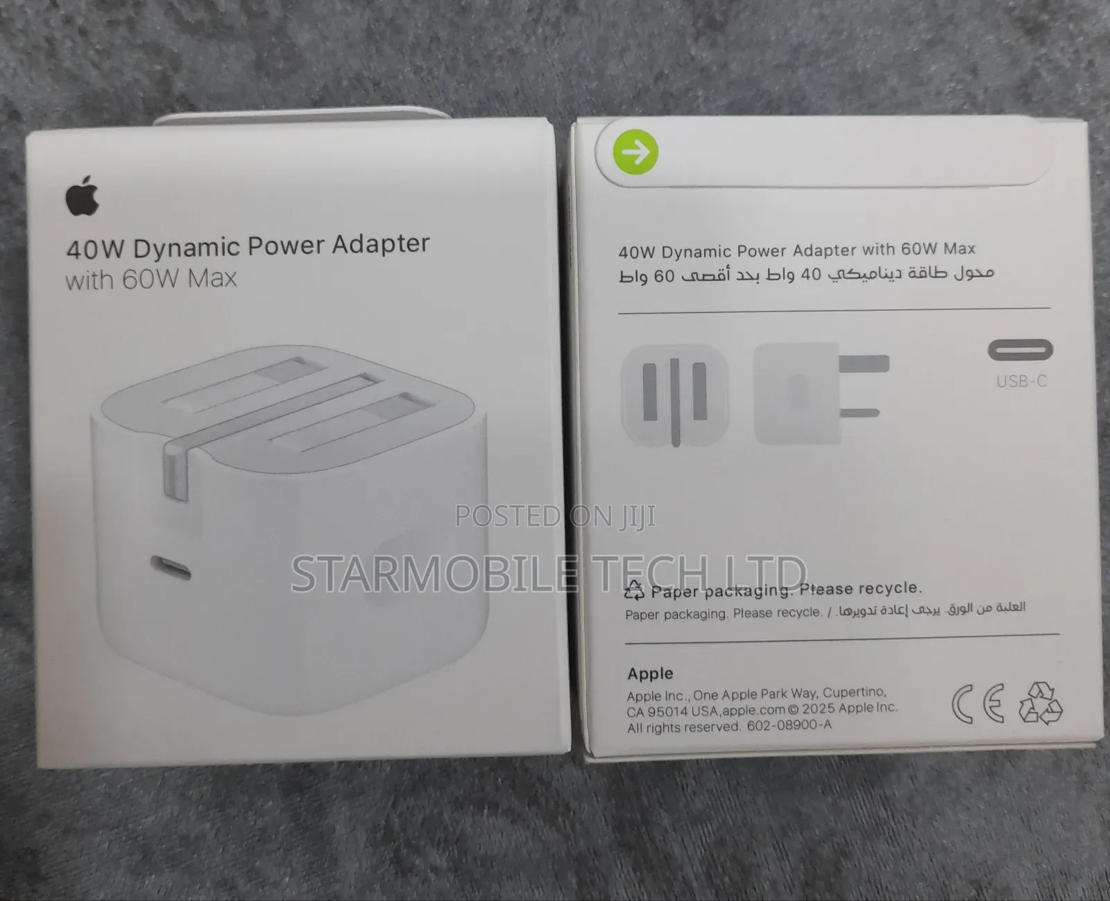 Apple 40w Dynamic Power Adapter With 60w Max