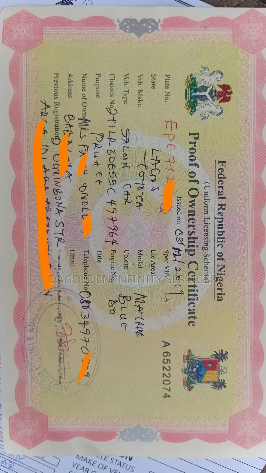 Vehicle Registration Renewal