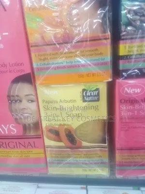 Clear Nature Papaya Arbutin Skin Brightening 3in1 Soap