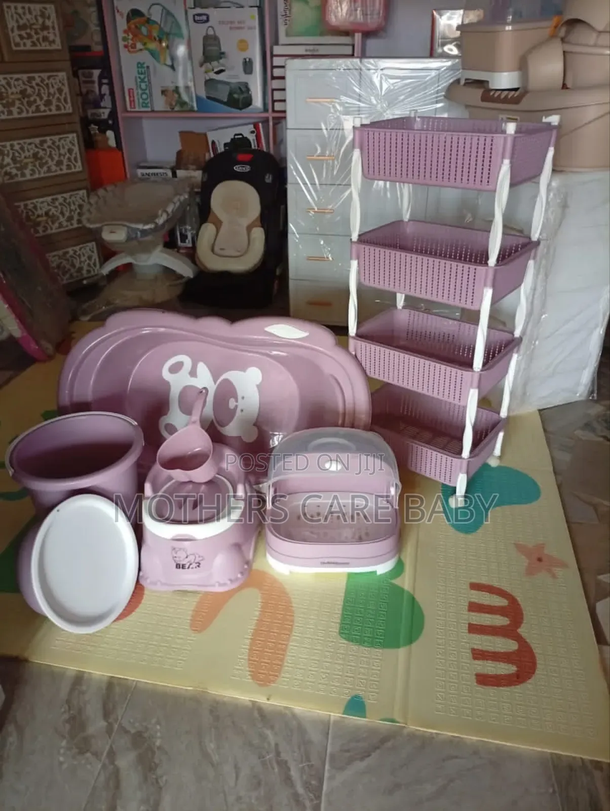 Foreign Baby Bath Set With Trolley
