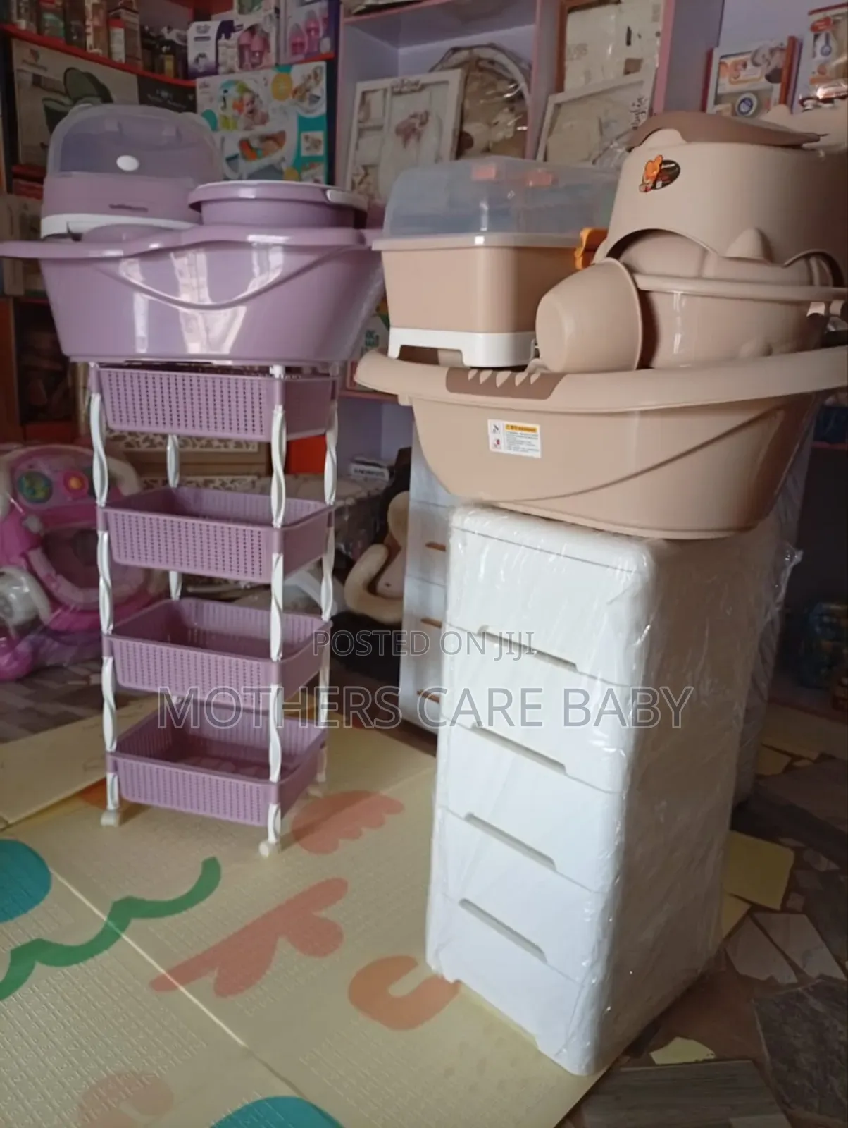 Foreign Baby Bath Set With Trolley