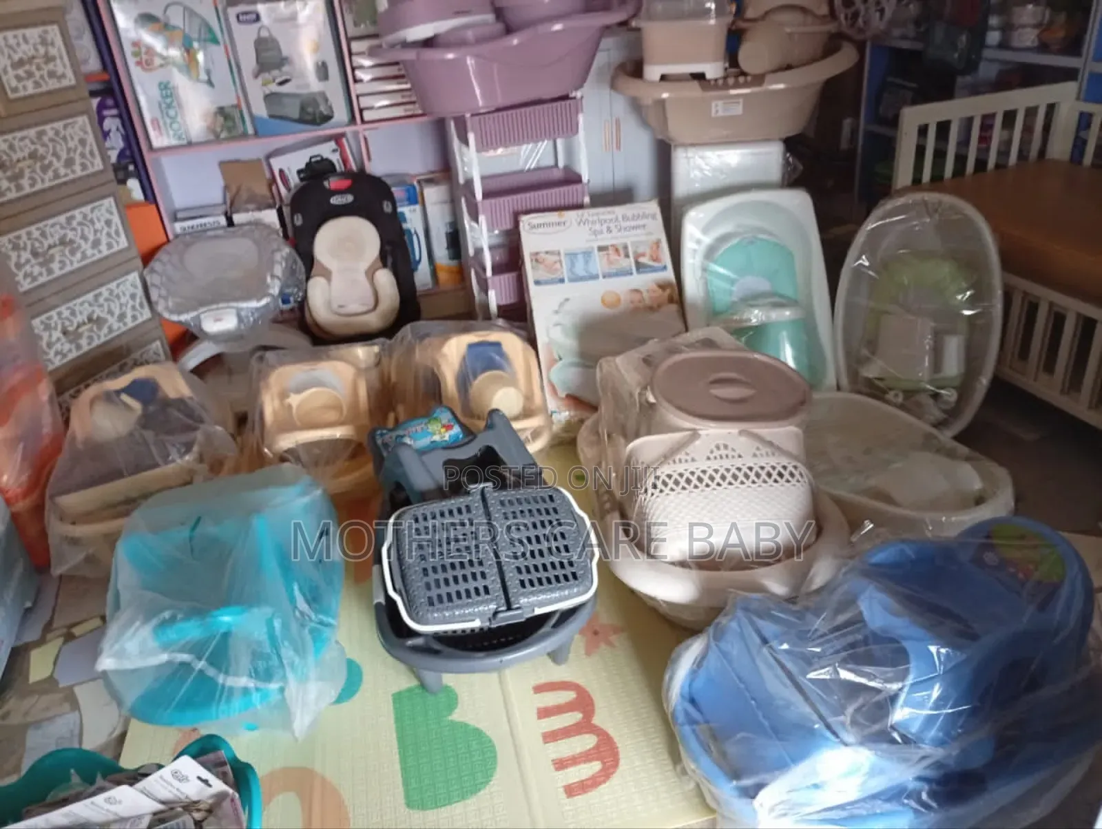 Foreign Baby Bath Set With Trolley