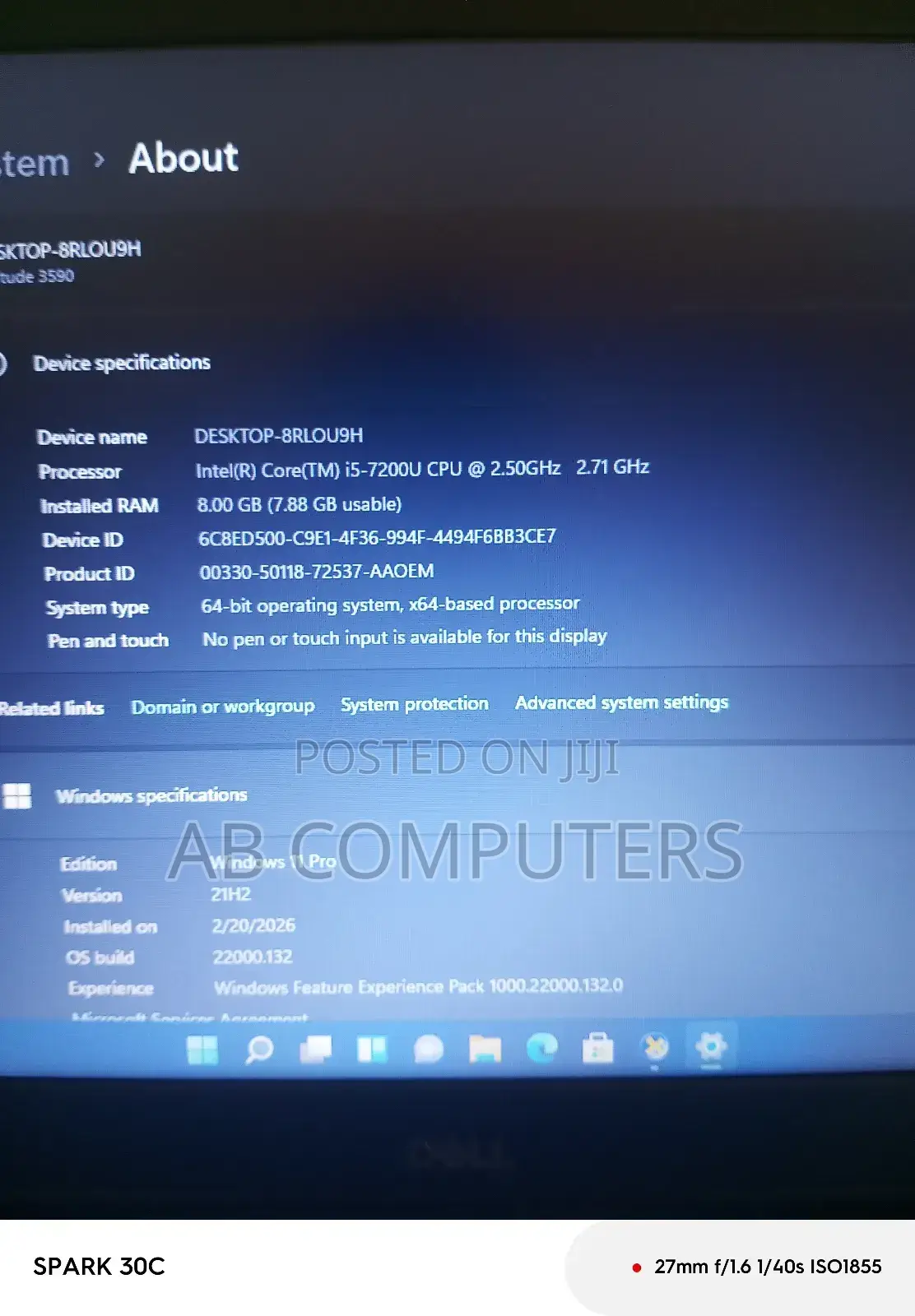 Laptop Dell Latitude 3590 8GB Intel Core i5 SSD 256GB