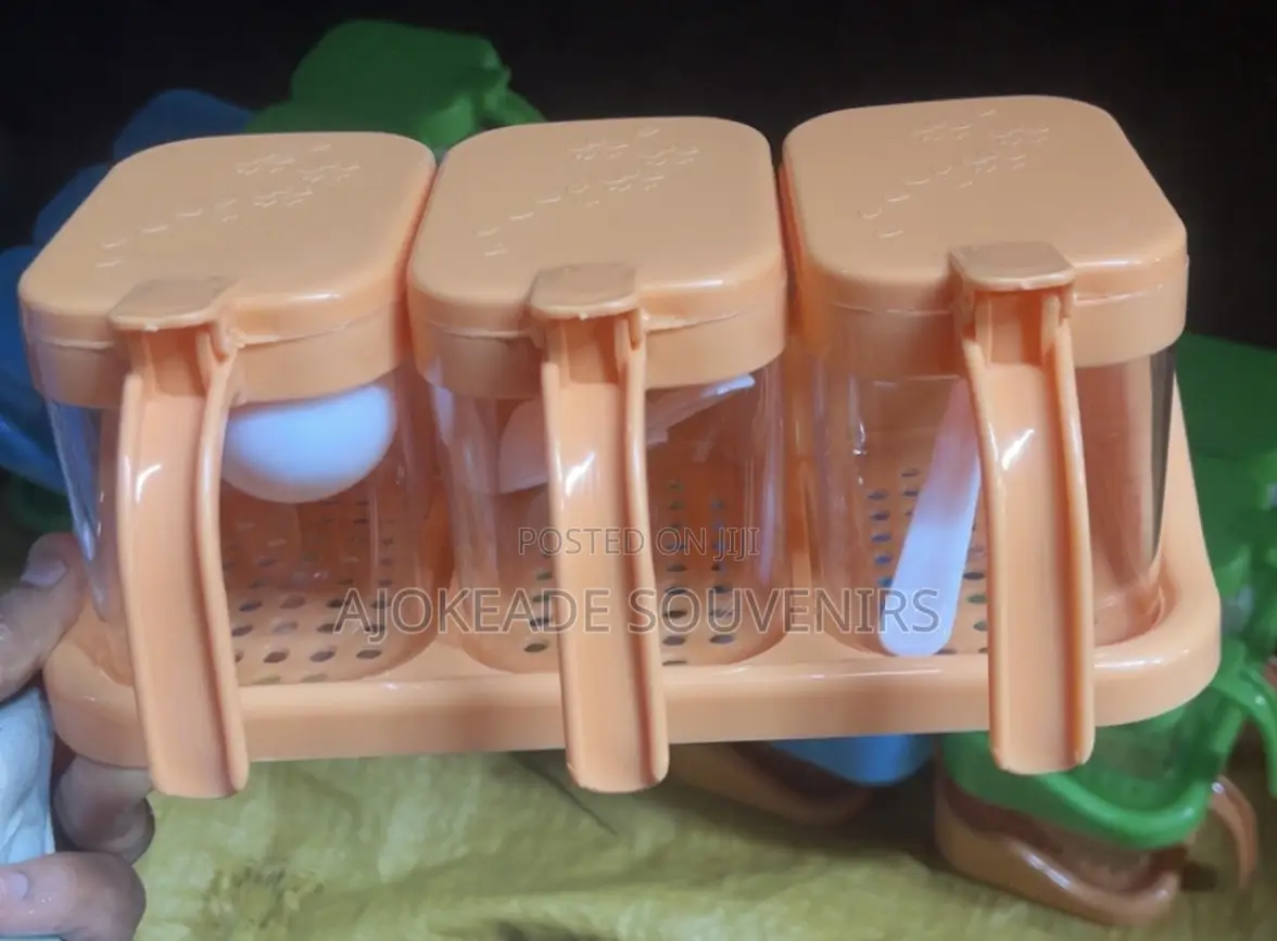 3pcs Plastic Spice Container