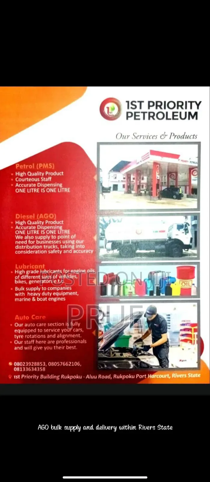 Bulk Ago Supply And Delivery Within Rivers State