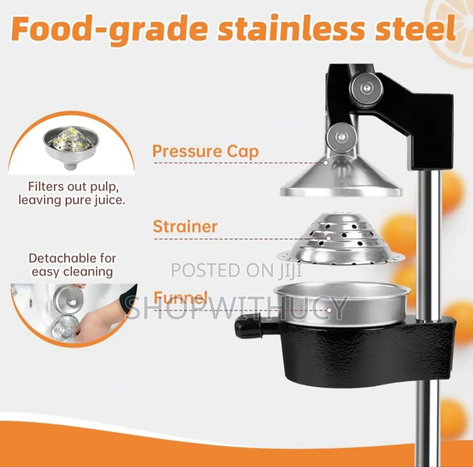 Cast Iron Heavy Duty Manual Juicer Press