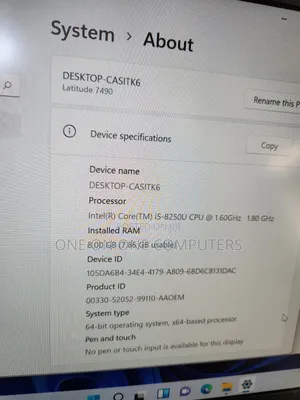 Laptop Dell Latitude 7490 8GB Intel Core i5 SSD 256GB