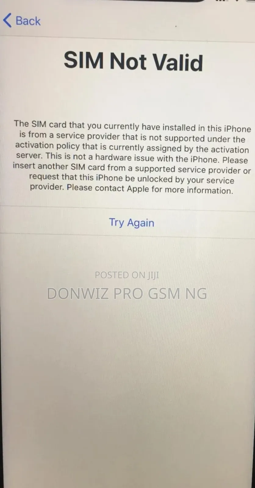 iPhone Carrier Network Unlock Service