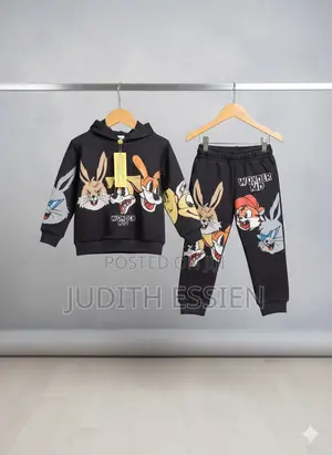 Kids Unisex Joggers and Hoodie Combo Set