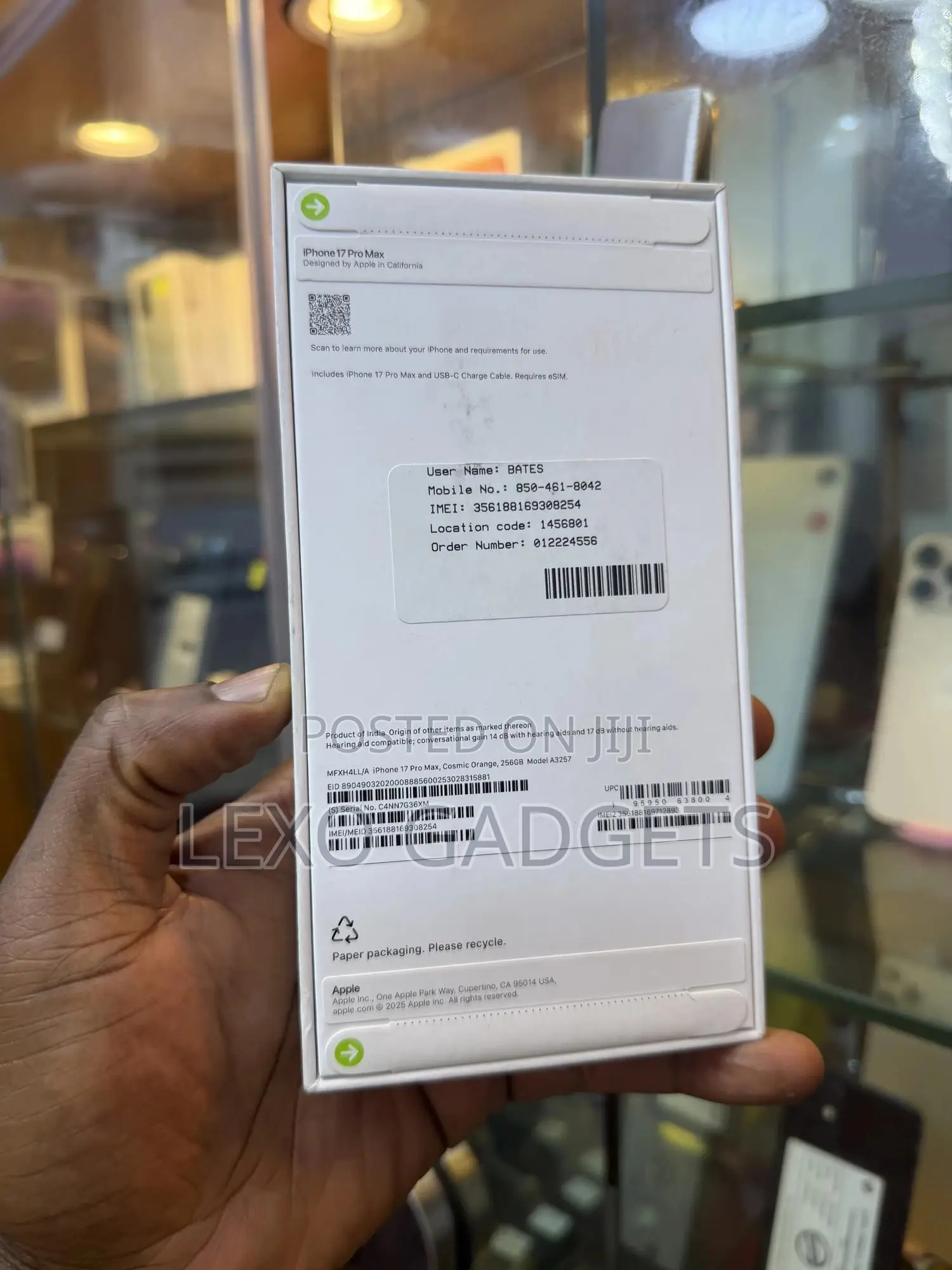 New Apple iPhone 17 Pro Max 256 GB Orange