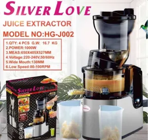 1000watt Silver Love Slow Juicer/Juice Extractor